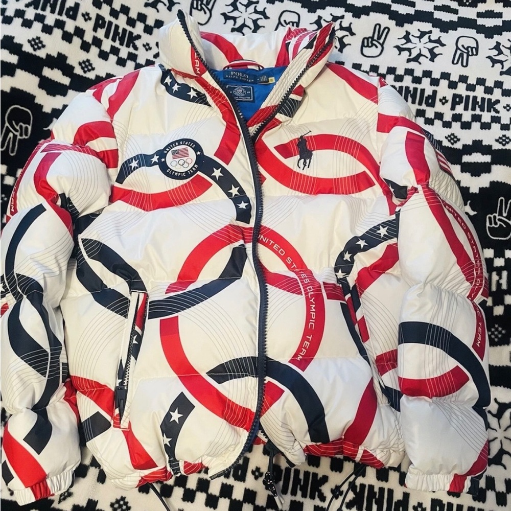 Ralph Lauren USA Polo Red, White, and Blue Jacket